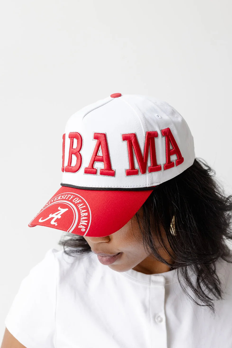 Alabama Crimson Tide - NCAA Phipps Away Split Hat 5 Panel Canvas Baseball Hat