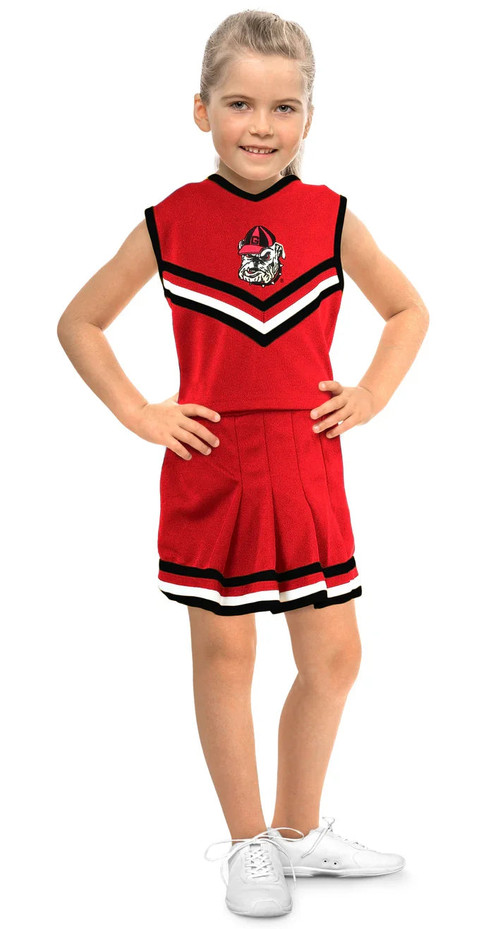 Georgia Bulldogs - NCAA Georgia Logo Two Piece Toddler Cheer Dress
