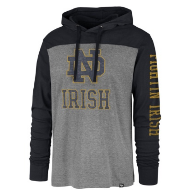 Notre Dame Fightin Irish - Slate Grey Franklin Wooster Men's Hoodie