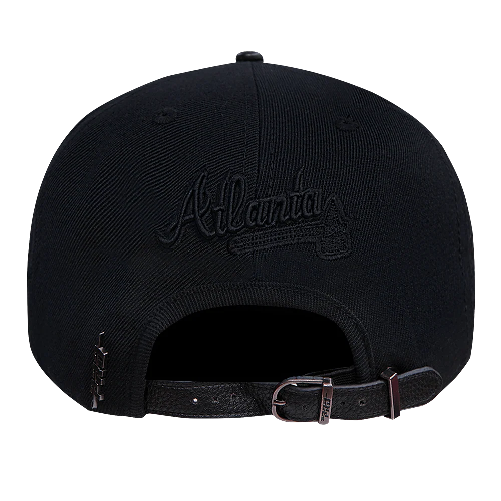 Atlanta Braves - MLB Blackout Pinch Front Strapback Men's Hat