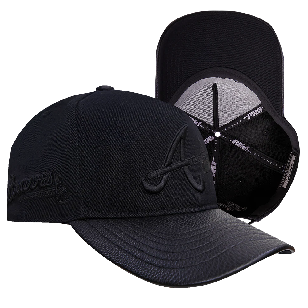 Atlanta Braves - MLB Blackout Pinch Front Strapback Men's Hat
