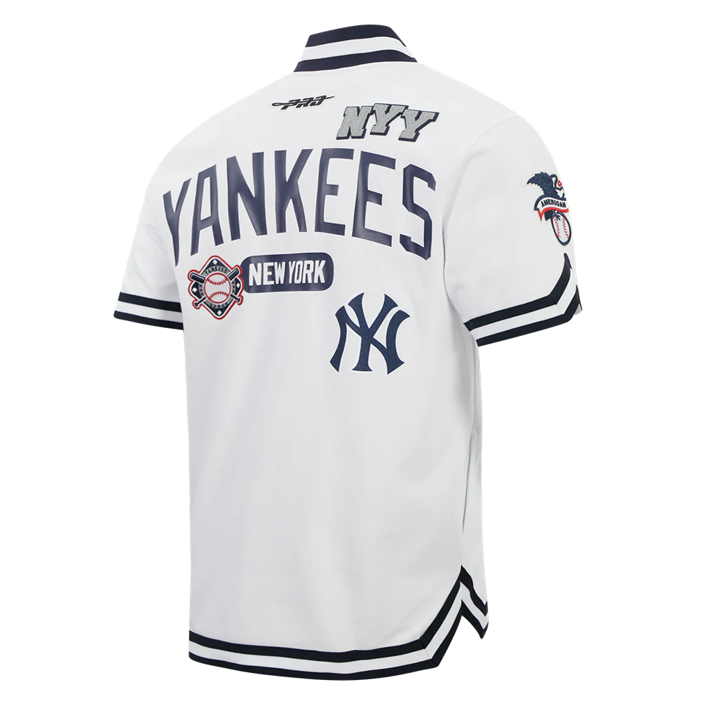 New York Yankees - MLB Letterman Men's Short Sleeve Button Down Jacket