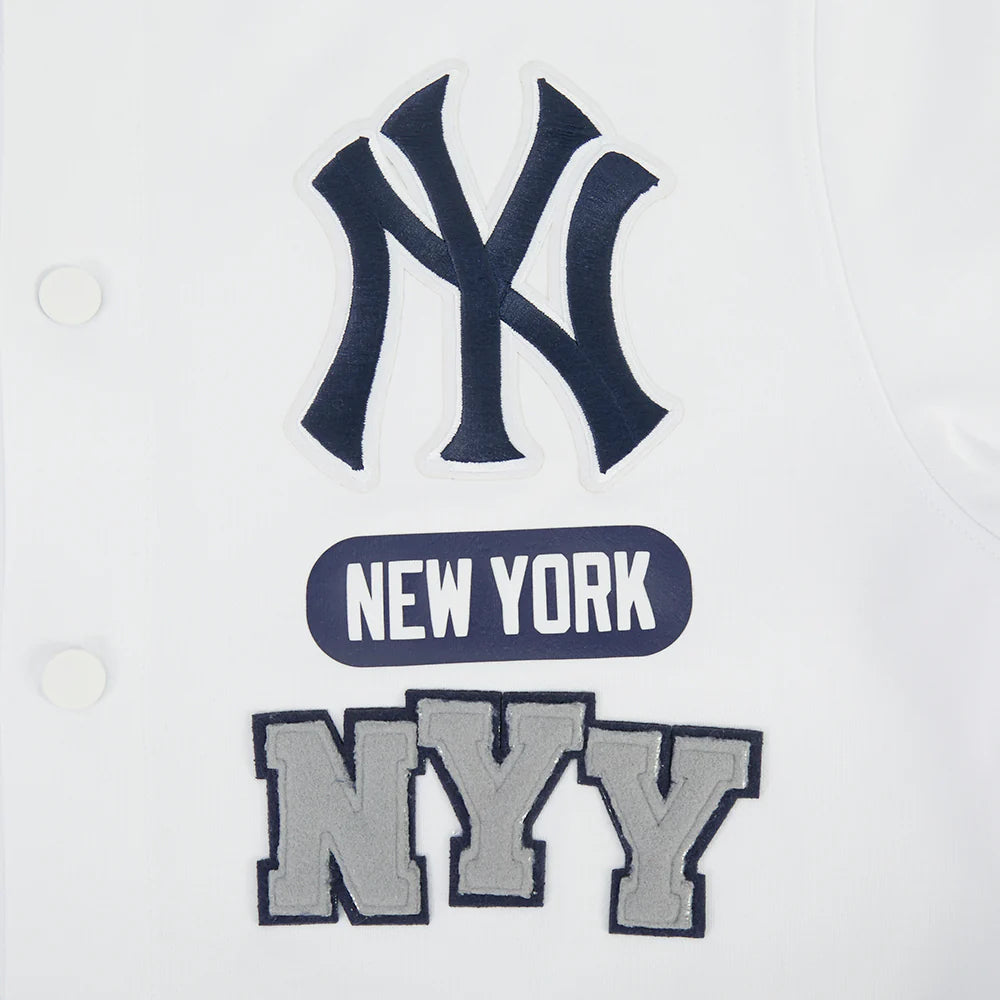 New York Yankees - MLB Letterman Men's Short Sleeve Button Down Jacket