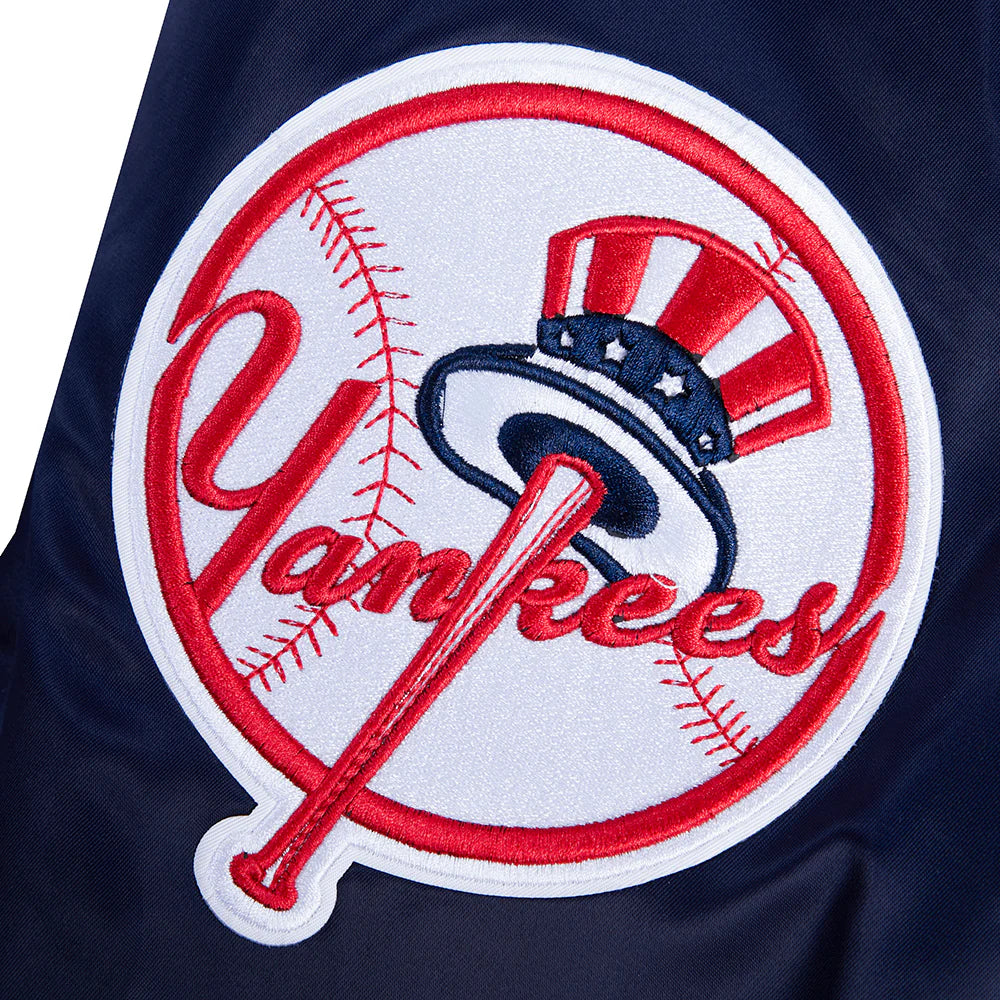 New York Yankees - MLB Script Tail Men's Rib Satin Jacket