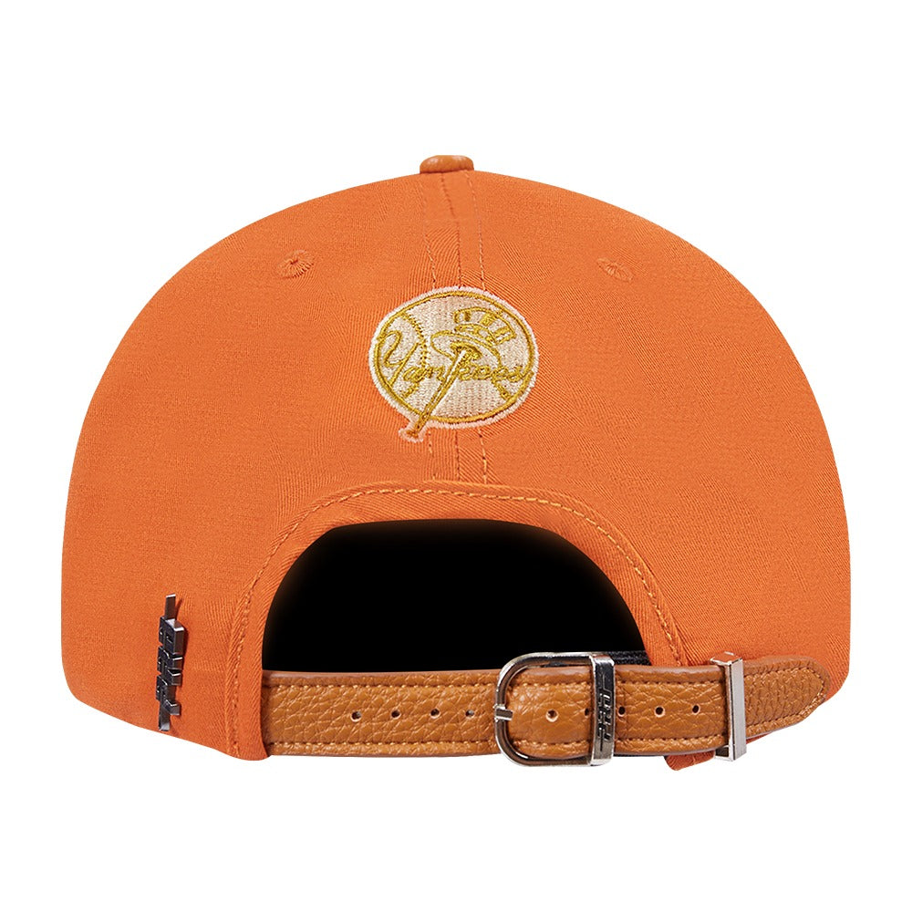 New York Yankees - MLB Gramercy 2 Tone Pinch Front Strapback Burnt Orange Hat