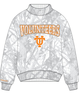 NCAA Tennessee Volunteers Ghosted Mock Neck Fleece