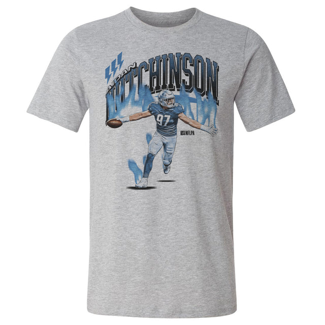 Detroit Lions - NFL Aidan Hutchinson Black Adult T-shirt