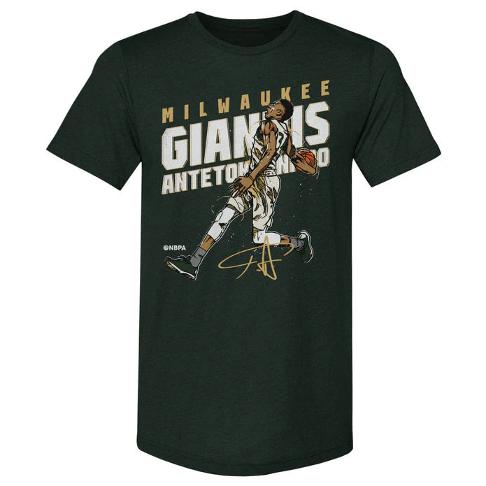 Milwaukee Bucks - NBA Giannis Antetokounmpo Slam Adult T-shirt