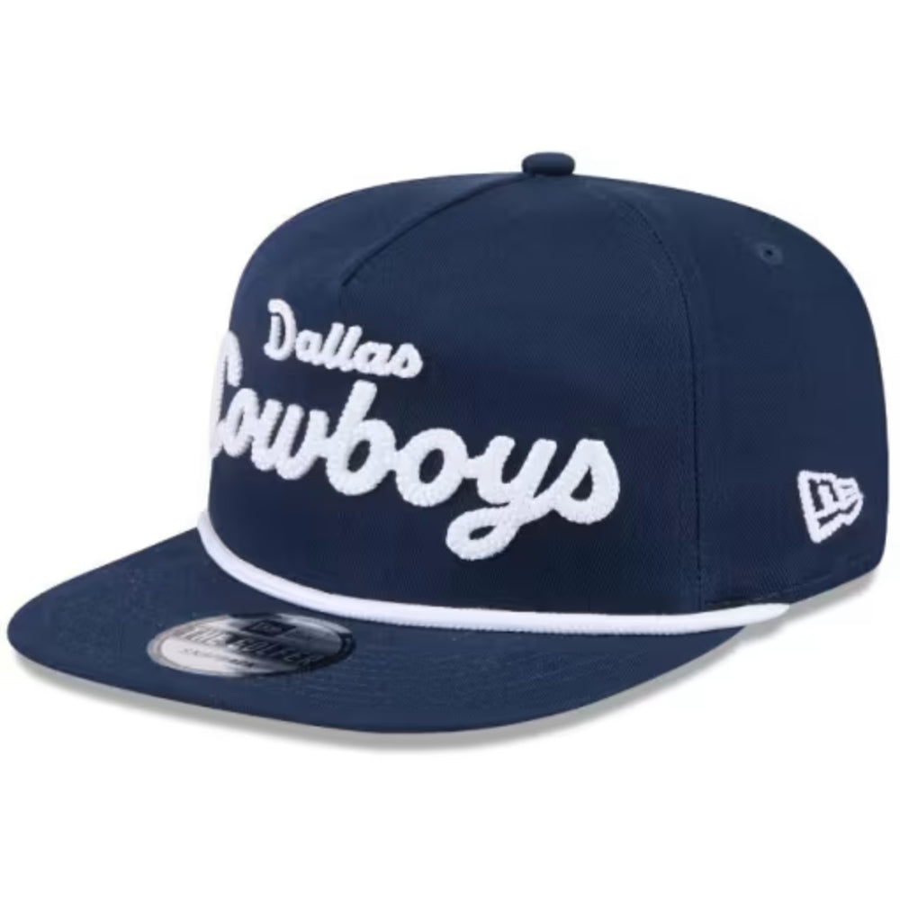 Dallas Cowboys - Golfer Team Text Dalcow Adjustable Navy Hat