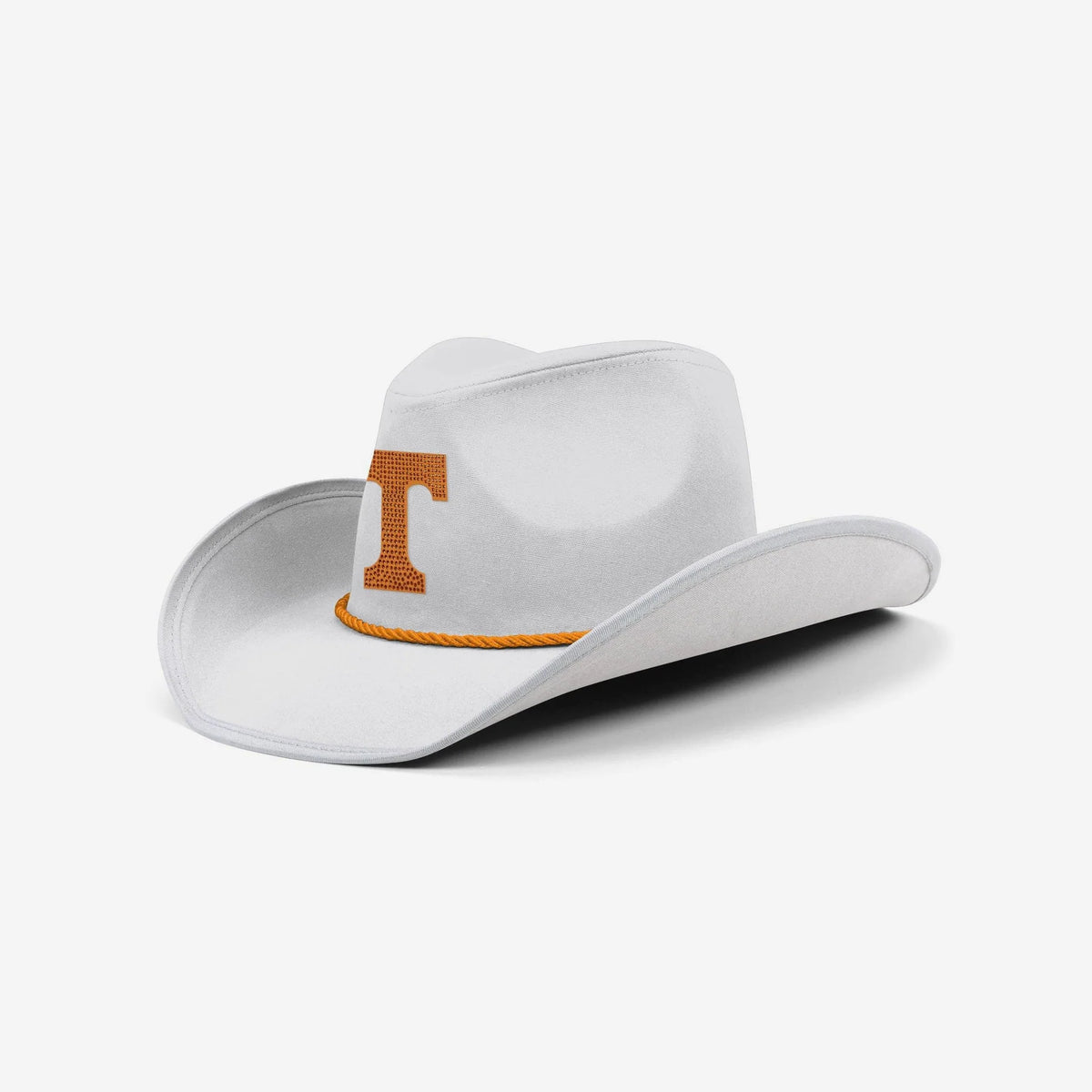 Tennessee Volunteers - White Rhinestone Logo Cowboy Hat