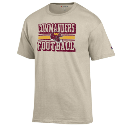 Washington Commanders - NFL Commanders Over Washington Commanders Football Helmet Short Sleeve T-Shirt