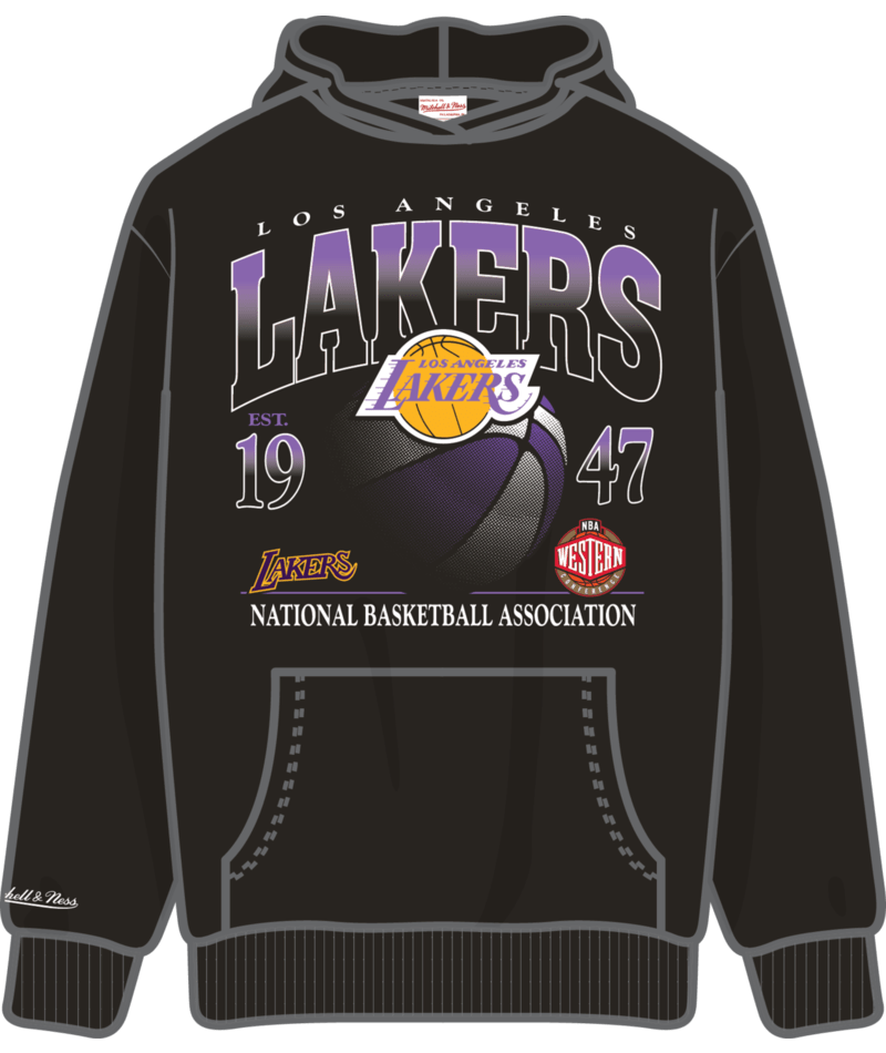 Los Angeles Lakers -NBA Street Graphics Core Fleece Hoodie