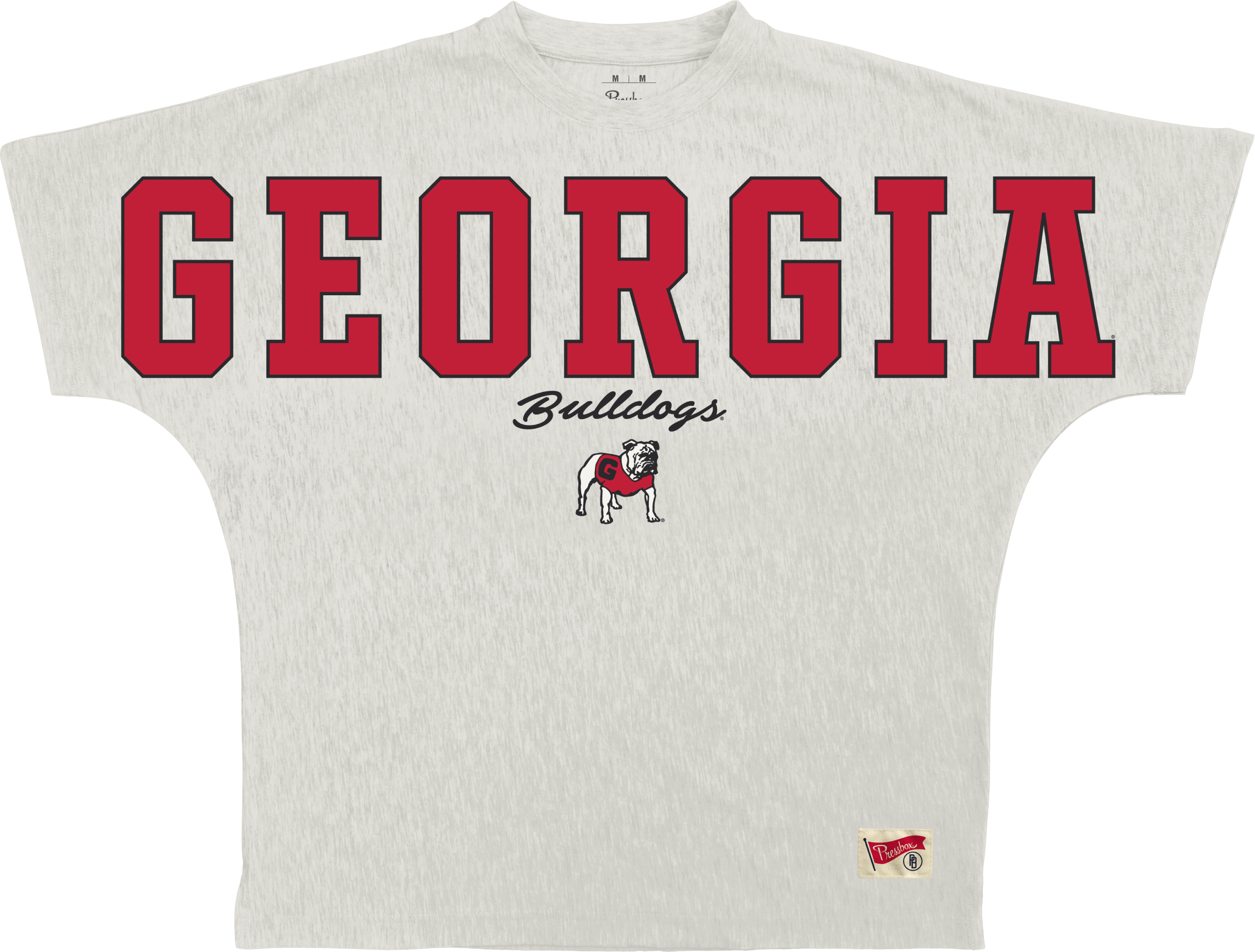 Georgia Bulldogs "Flanigan Modesto" - Crew-Neck Short Sleeve T-Shirt