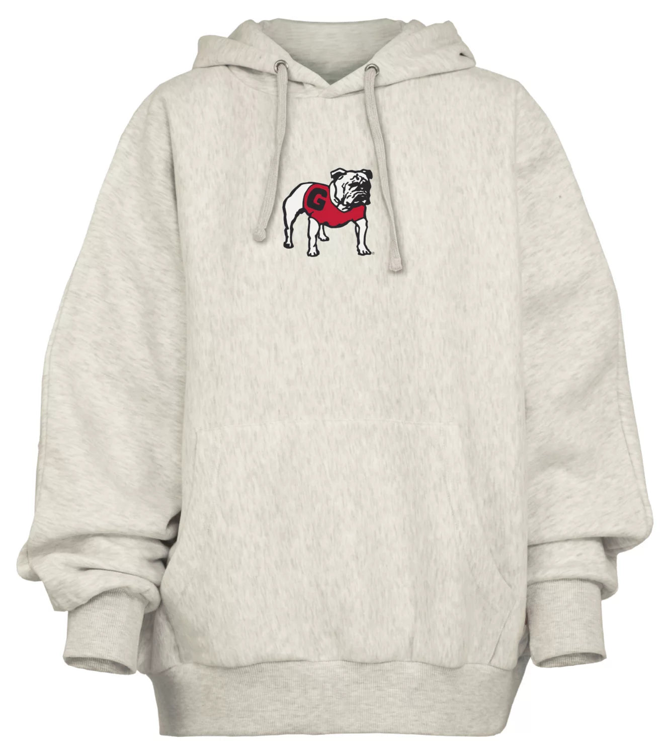 Georgia Bulldogs - "Belvedere" Single-Piece Dolman-Style Oversize Hoodie