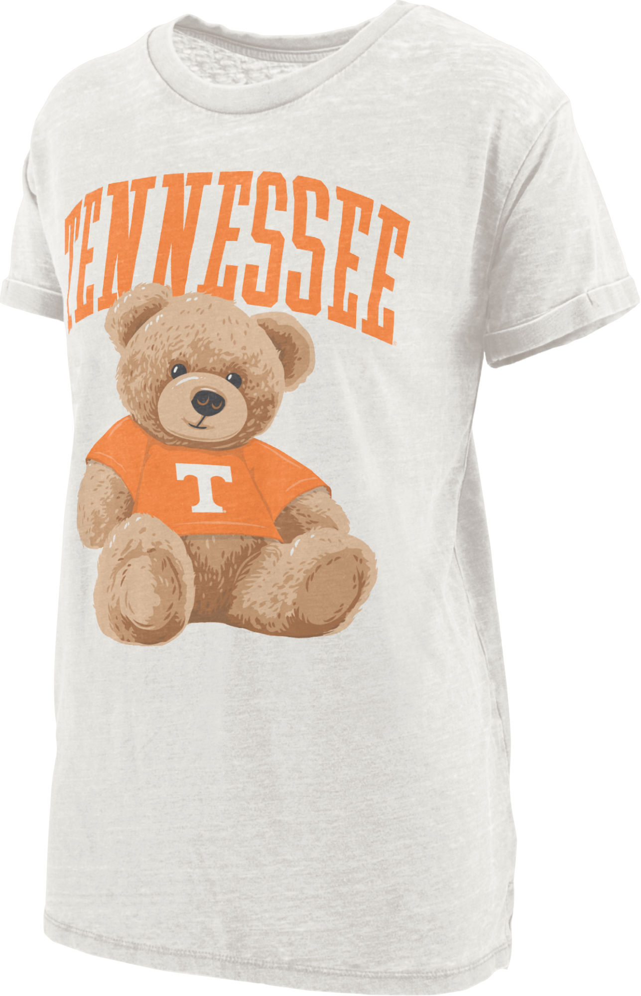Tennessee Volunteers "Roosevelt" - Short Sleeve Crew-Neck Vintage Boyfriend Top T-Shirt