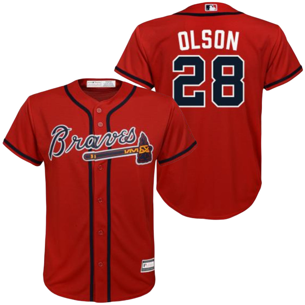 Atlanta Braves MLB Olson Matt Youth Jersey