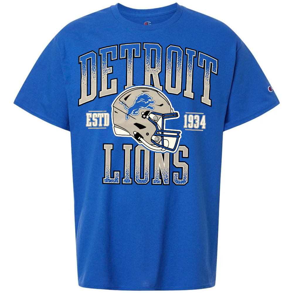 Detroit Lions - NFL Helmet Logo Short Sleeve T-Shirt