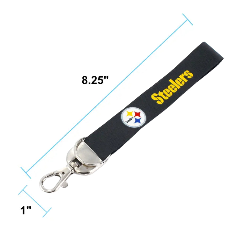 Pittsburgh Steelers - NFL Logo Deluxe Wristlet Keychain