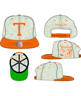 Tennessee Volunteers - Melton Patch Gray Snapback Hat