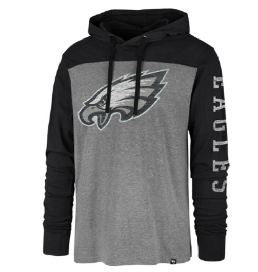 47 Brand Philadelphia Eagles Hoodie - Black - X-Large