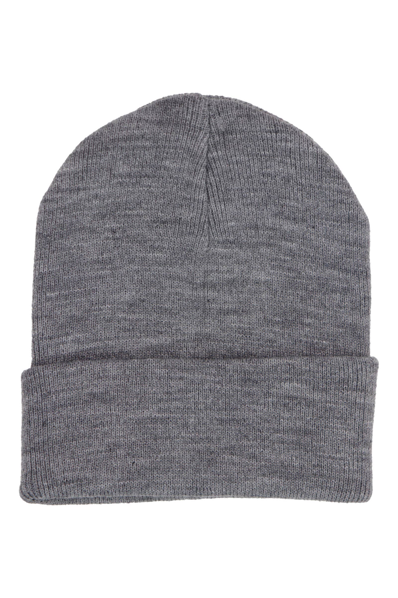 Adults Classic Solid Acrylic Cuffed Beanie