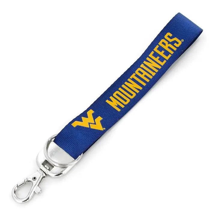 West Virginia Mountaineers - NCAA Deluxe Wristlet Keychain