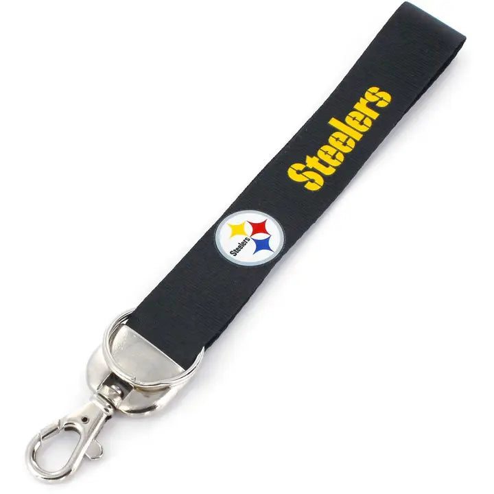 Pittsburgh Steelers - NFL Logo Deluxe Wristlet Keychain