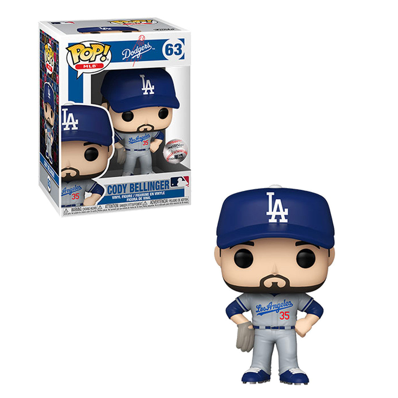 Funko POP! MLB: Los Angeles Dodgers - Cody Bellinger (Road Uniform) Vinyl Figure