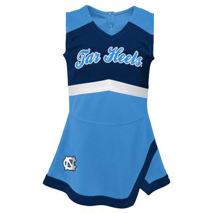 North Carolina Tar Heels - Girls Infant Cheer Captain Cheerleader Jump Dress