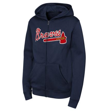 Atlanta Braves - MLB Wordmark Youth Hoodie