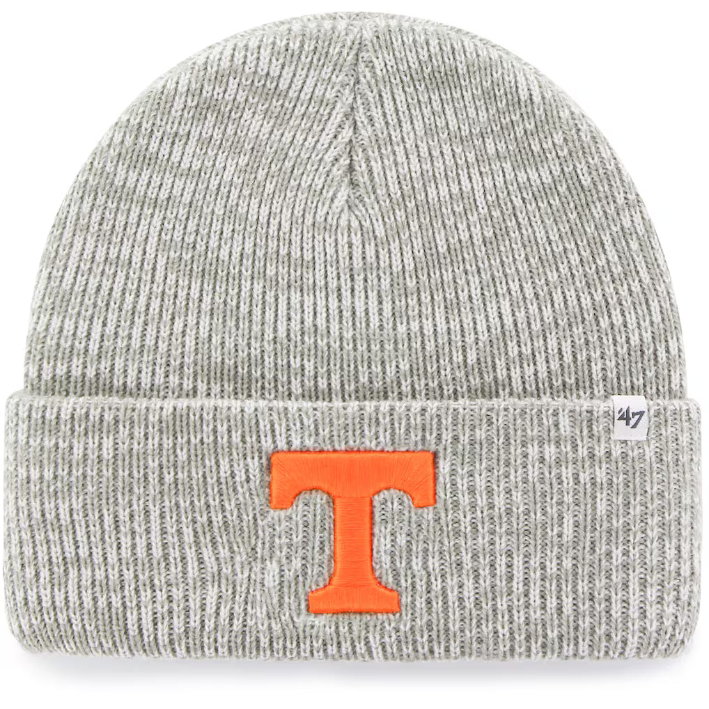 Tennessee Volunteers - Brain Freeze Gray Cuff Knit Beanie, 47 Brand