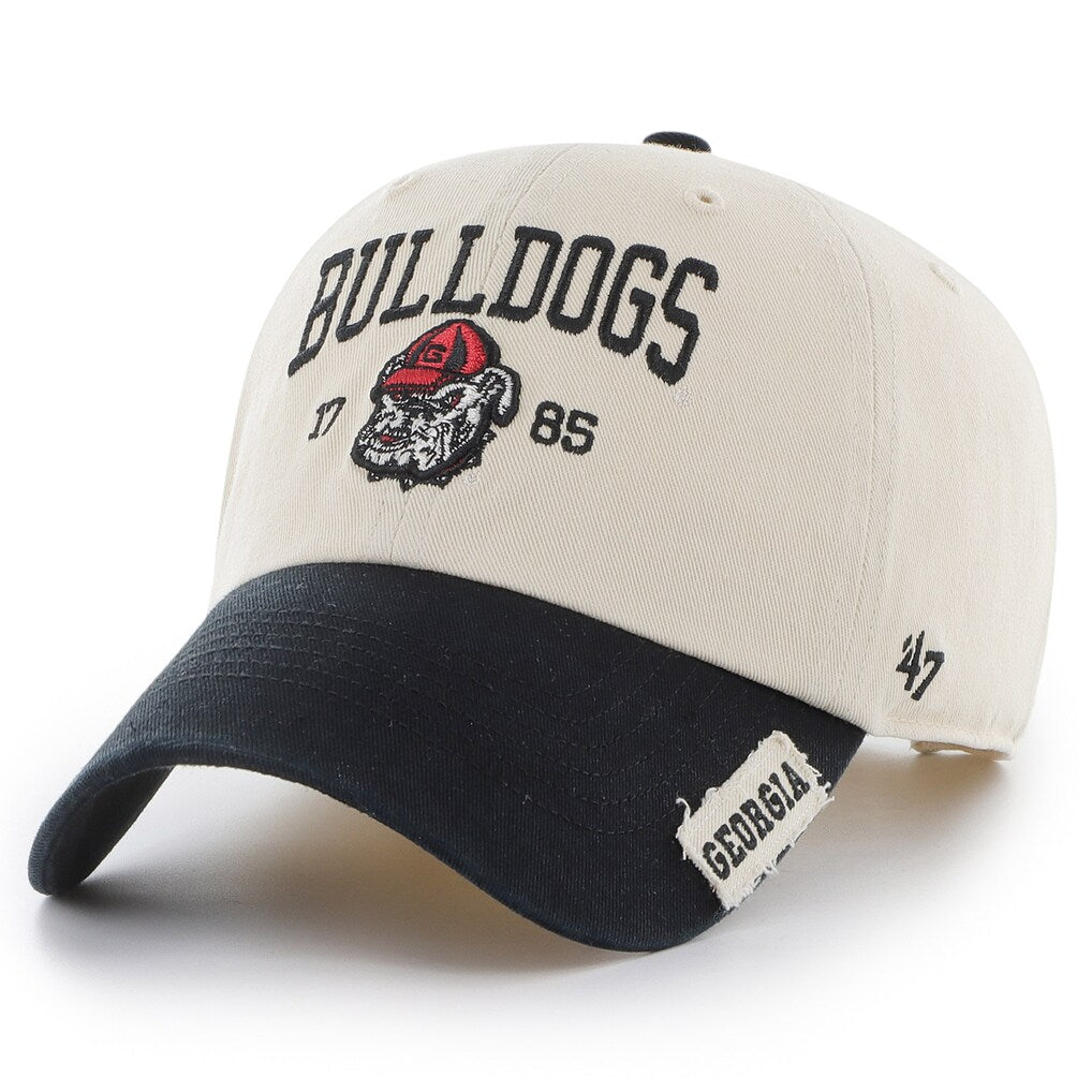 Georgia Bulldogs - NCAA Natural Local Banner Clean Up Adjustable Hat, 47 Brand