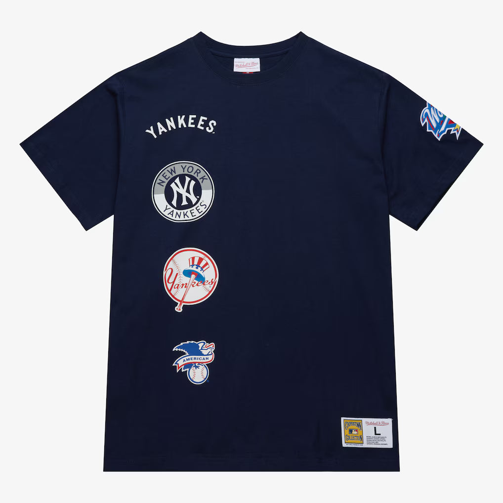 New York Yankees - MLB Navy Double Clutch Premium Logo T-Shirt