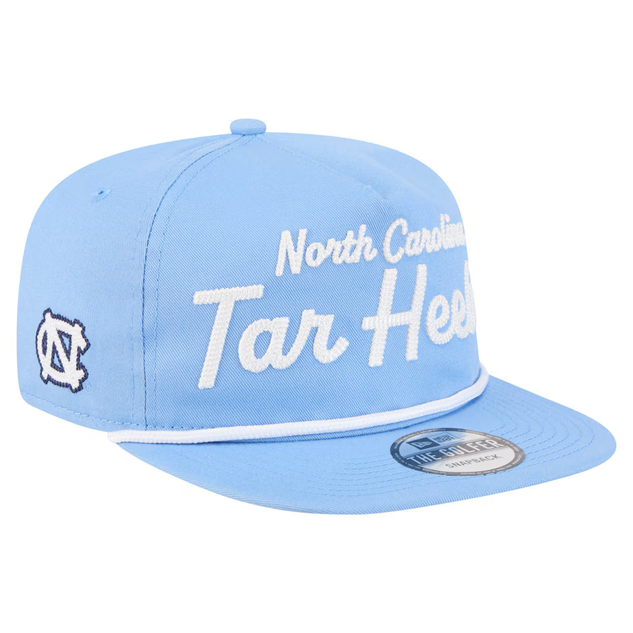 North Carolina Tar Heels - Golfer Team Text Snapback Hat, New Era
