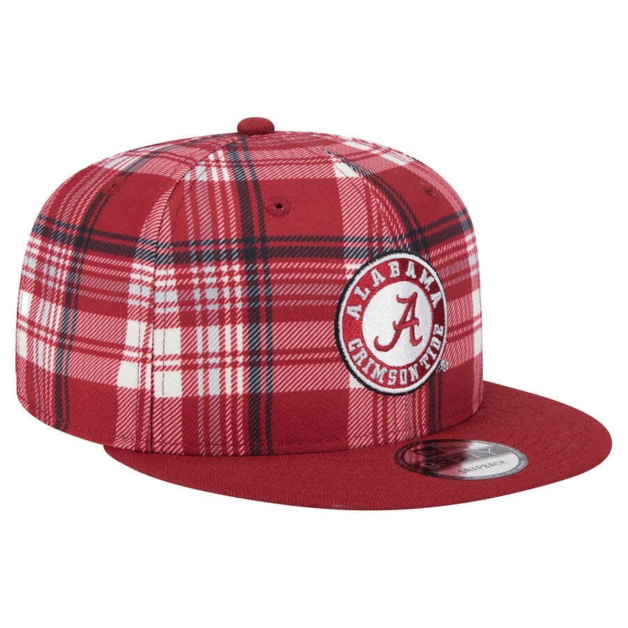 Alabama Crimson Tide - 9Fifty Plaid Snapback Hat, New Era