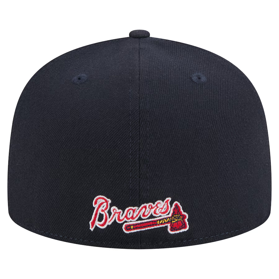 Atlanta Braves - 59Fifty Navy Overlap Hat, New Era