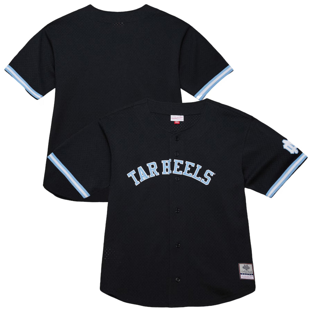 North Carolina Tar Heels - NCAA Black On The Clock Full-Button Fashion Jersey