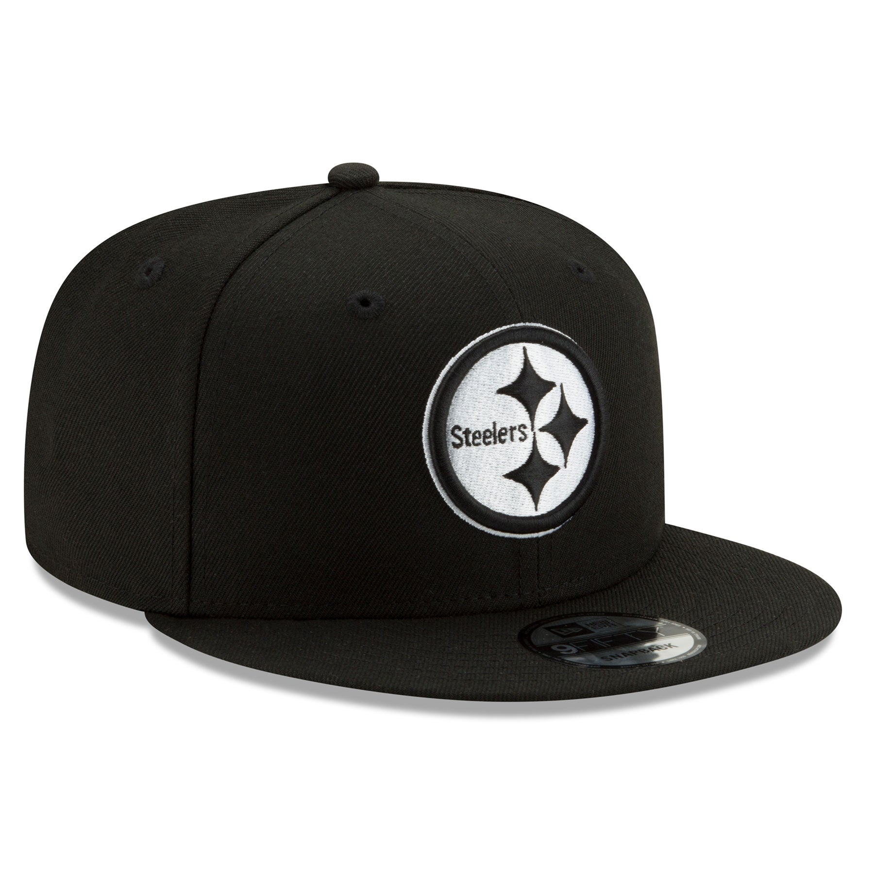 Pittsburgh Steelers - NFL Basic BW 9Fifty Snapback Black Hat, New Era