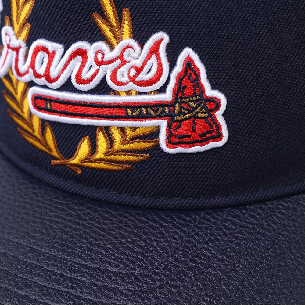 Atlanta Braves - MLB Fast Lane Logo Wool Trucker Strapback Hat