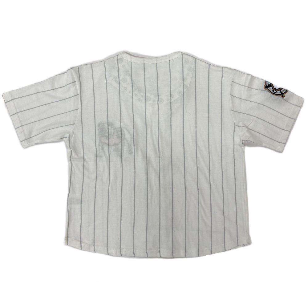 Georgia Bulldogs - "Spirit" Short Sleeve Vee-Neck Yarn-Dyed Waist-Length T-Shirt
