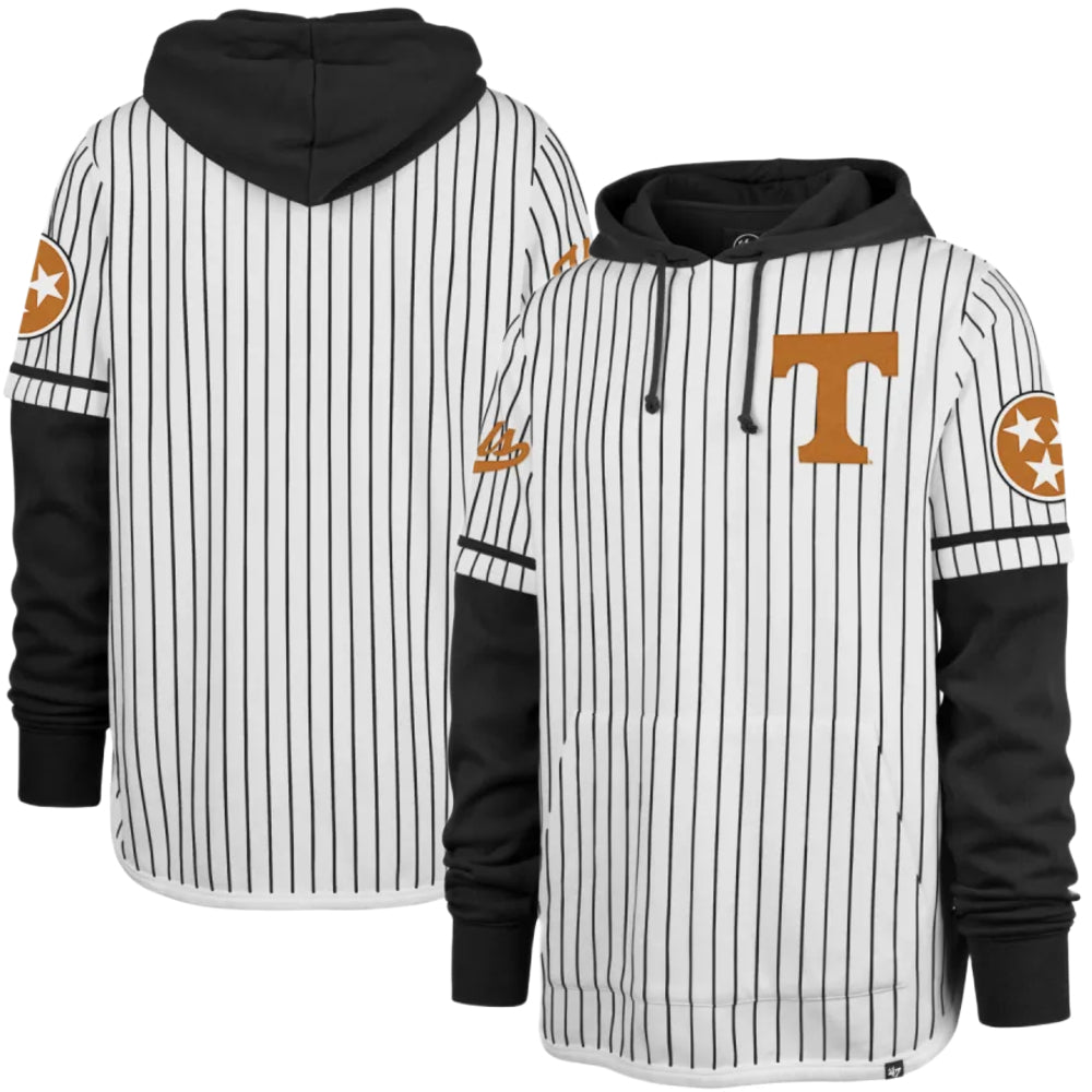 Tennessee Volunteers - NCAA Pinstripe Short Stop Pullover Hoodie