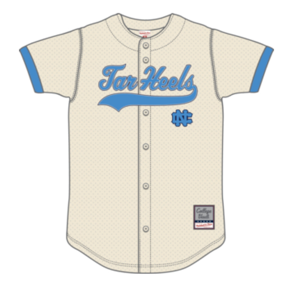North Carolina Tar Heels - NCAA Mesh Button From Top Jersey