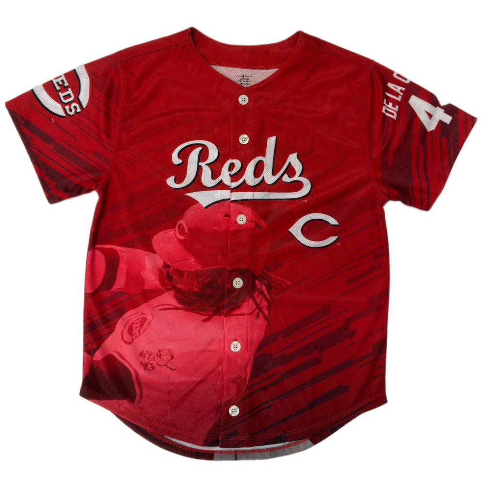 Cincinnati Reds - MLB De La Cruz Elly Sublimation Youth Jersey