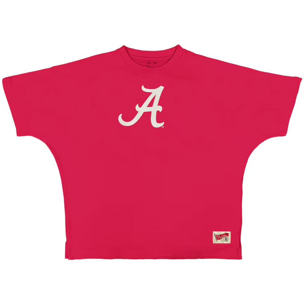 Alabama Crimson Tide "Fredrick" - Crew-Neck Oversized Short Sleeve T-Shirt