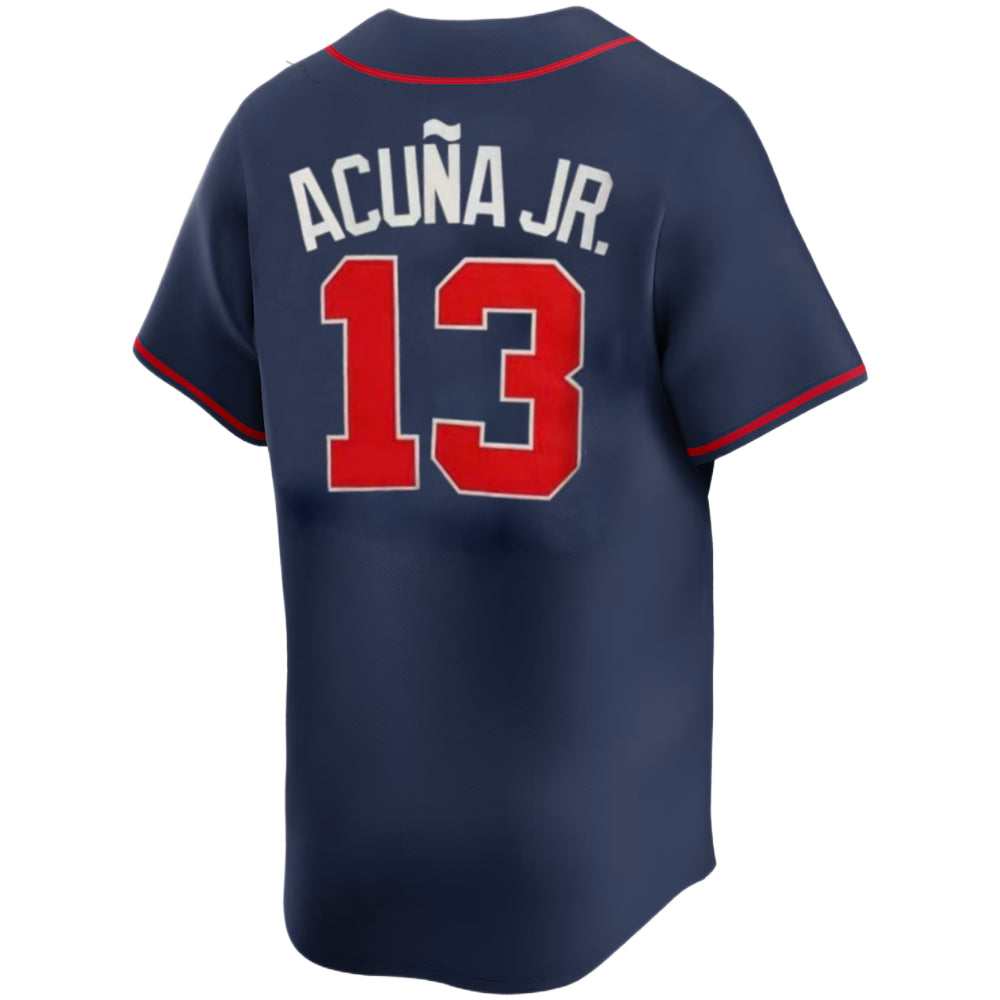 Atlanta Braves - Ronald Acuña Jr. Navy Jersey