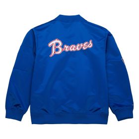 Atlanta Braves - MLB Vintage Logo Lightweight Satin Bomber Jacket