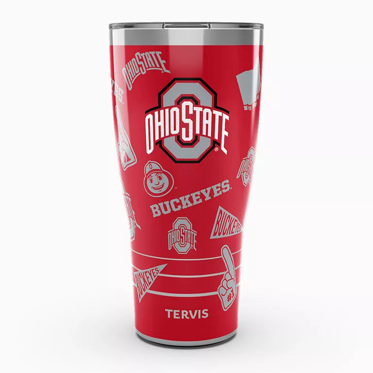 Ohio State Buckeyes - NCAA Swag Stainless Steel Tumbler with Slider Lid