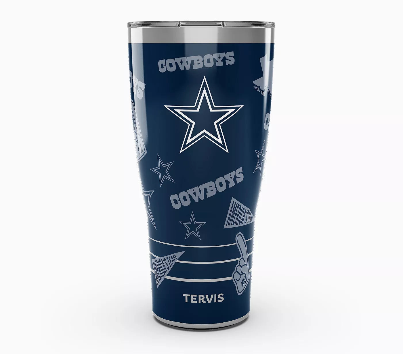 Dallas Cowboys - NFL Swag Stainless Steel Tumbler With Slider Lid