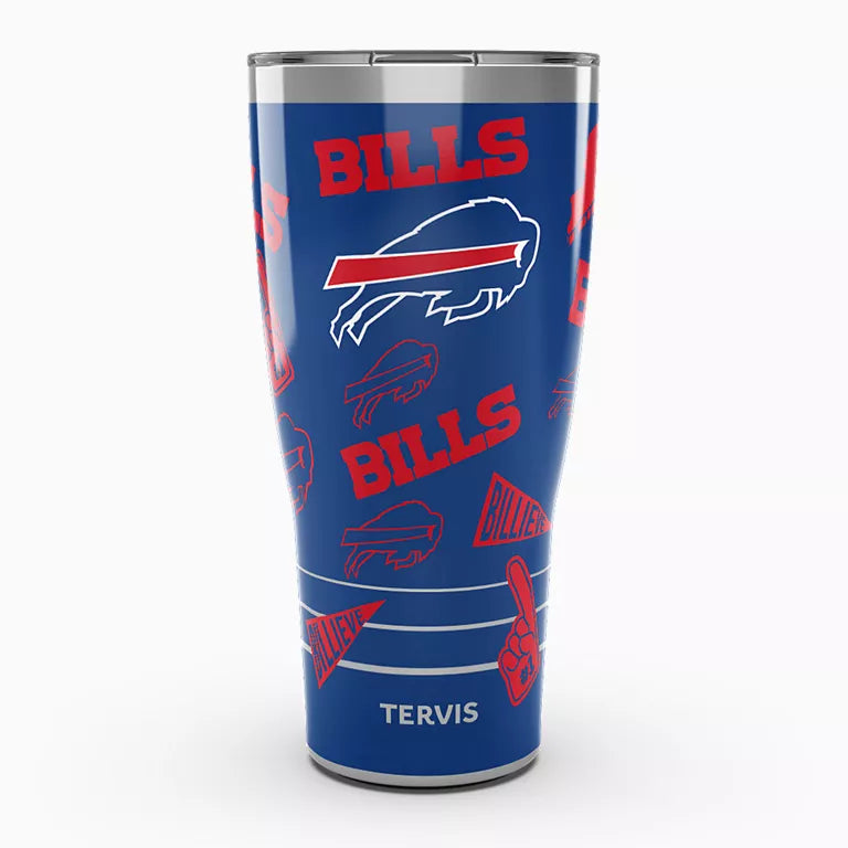 Buffalo Bills - NFL Swag Stainless Steel Tumbler with Slider Lid
