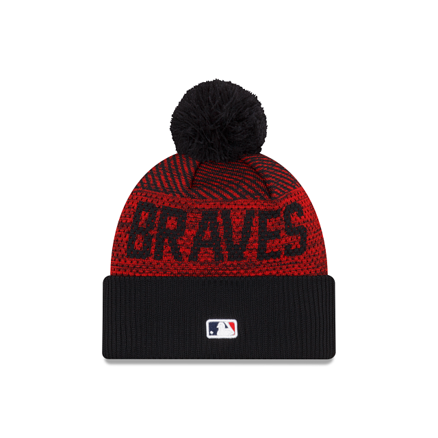 Atlanta Braves - Male Sport Cuffed Knit Hat with Pom, New Era